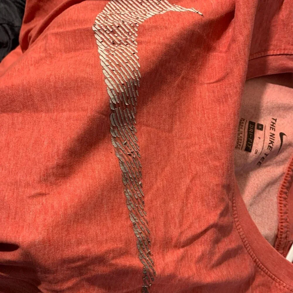 Nike Dri-fit T-shirt, red color (faded style)